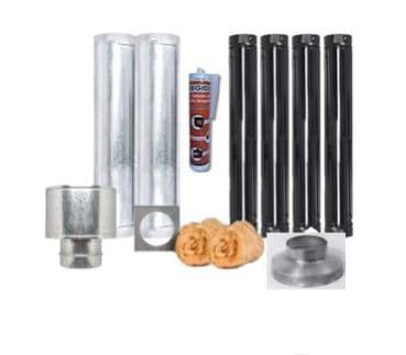 Kit de combustión 6" por techo de chapa
