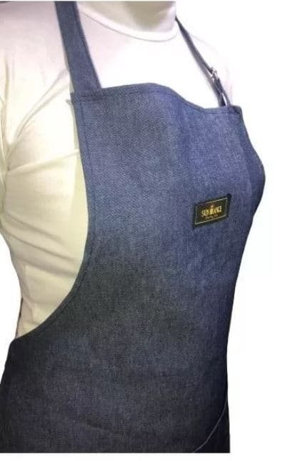 Delantal Cocina Jean Liso Unisex.